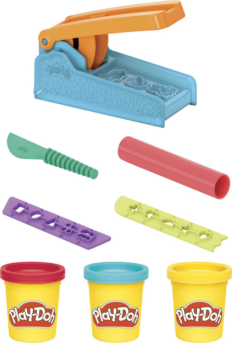 Play-Doh Fun Factory Start Set Speelset - Boetseerklei - Inclusief 3 Play-Doh potjes - Knutselen voor kinderen — afbeelding 3