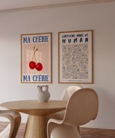 Vintage Poster Set - 2 stuks - 30x40 cm - Retro - Trendy - Wanddecoratie - Muurdecoratie