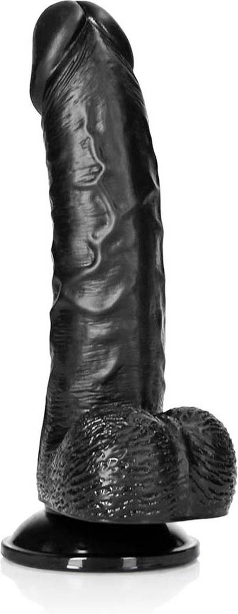 Goedkoopste Curved Realistic Dildo with Balls and Suction Cup - 6 / 15,5 cm