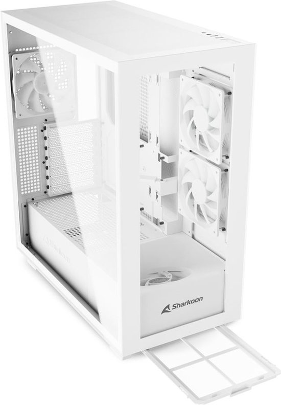 Sharkoon Rebel C60 White - Modèle Midtower - ATX - RGB - blanc