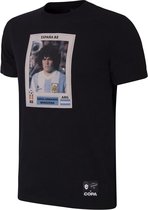 COPA - Maradona x COPA Argentina Football Sticker T-Shirt - S - Zwart