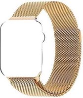 Milanees bandje geschikt voor Apple Watch 42mm / 44mm bandje RVS - Goud - bandje geschikt voor Apple Watch bandjes