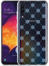 Galaxy A50 Hoesje Snowflake Pattern - Designed by Cazy