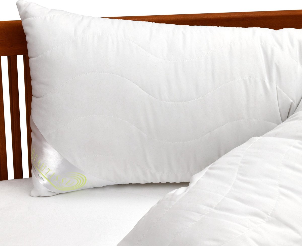 Beautissu BeauNuit SK Zijslaapkussen 40x145 cm - premium body pillow lichaamskussen zijslaper – microvezel kussen - zwangerschapskussen - 1250 gram