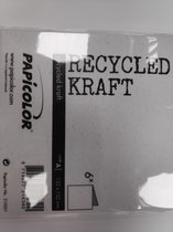 Papicolor Recycled Kraft Dubbele Kaart 132 x 132 mm Wit