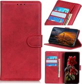 Luxe Book Case - Nokia 1 Plus Hoesje - Rood