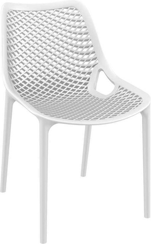 Clp Tuinstoel AIR stapelstoel kunststof, stapelbaar - wit bol.com