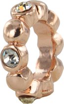 Quiges - Rosé goudkleurige Aanschuif Charm Bedel Miniatuur Armband voor Quiges Wikkelarmbanden - EHC177