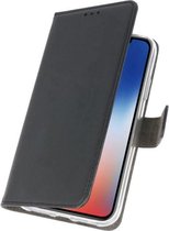 Booktype Telefoonhoesjes - Bookcase Hoesje - Wallet Case -  Geschikt voor iPhone XS - X Zwart