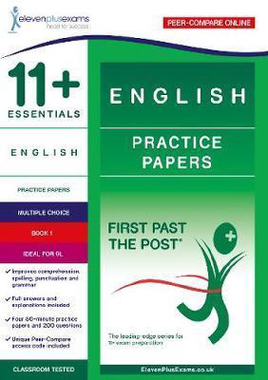11+ Essentials English Practice Papers Book 1 - cover