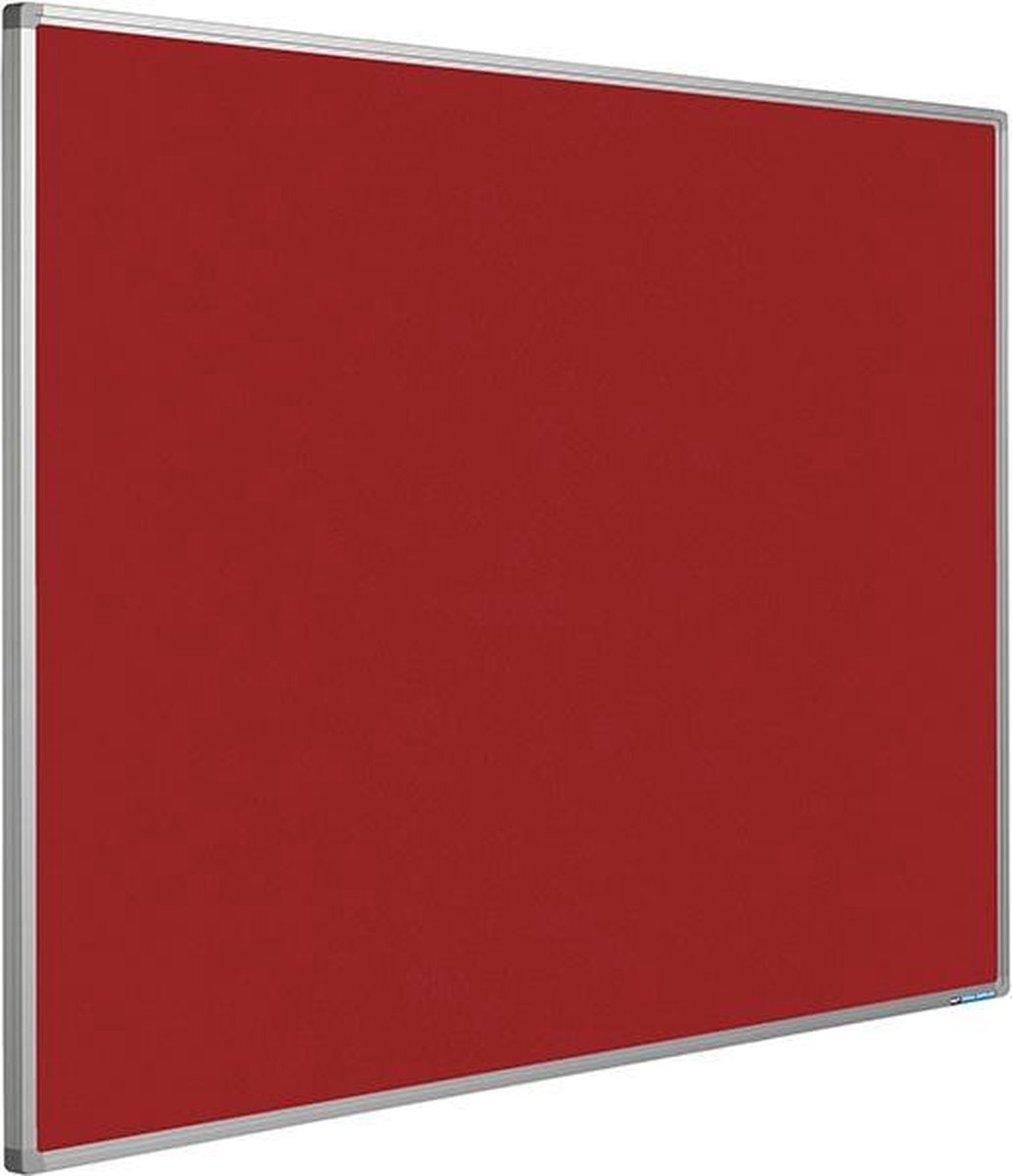 Prikbord Softline profiel 16mm bulletin Rood - 90x120cm