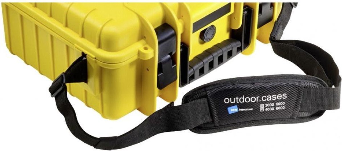 B&W International Draagriem voor Outdoor Cases Type 3000/4000/5000/6000 - zwart