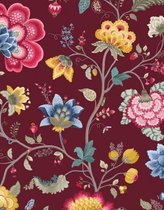 Eijffinger behang PIP III Floral Fantasy Burgundy