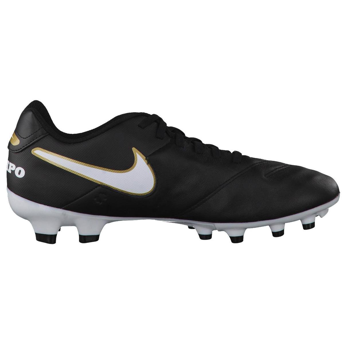 Nike Tiempo Genio Leather II FG chaussures de football - Grass Field - Noir  - 42.5 | bol