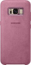 Samsung Galaxy S8 Hoesje - Alcantara Cover Roze