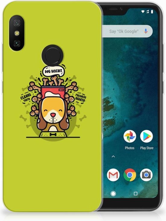 lexicon periodieke Toerist Xiaomi Mi A2 Lite Telefoonhoesje met Naam Doggy Biscuit | bol.com