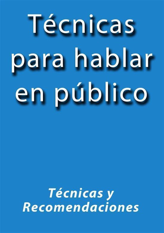 Técnicas para hablar en público - cover