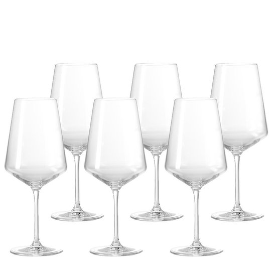 Leonardo Puccini witte wijnglazen - 560 ml - hoogte 24 cm - 6 stuks cadeau geven