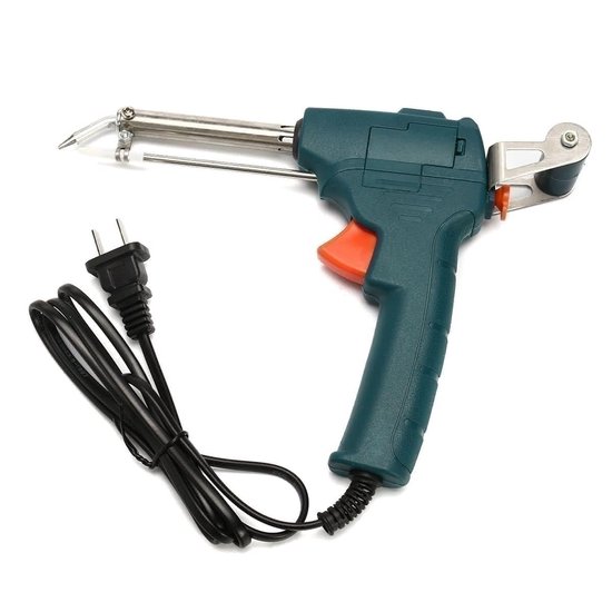 Fyearfly Elektrische Soldeerbout Pistool DC 12 V 60 W Draagbare Auto Krokodil Clip Aangedreven Elektrische Soldeerpistool Tool voor Bedrading Reparatie Outdoor Solderen