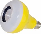 RGB LED Speakerlamp Bluetooth 12W Geel  E27 - Funnylights Uxie