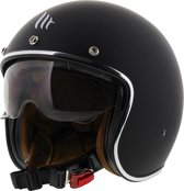 MT Jethelm Le Mans II SV mat zwart scooterhelm motorhelm M