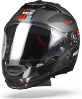 Nolan N70-2 GT Bellavista 23 Flat Lava Grijs Rood Systeemhelm - Motorhelm - Maat M