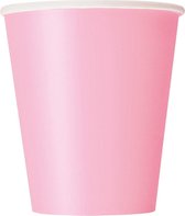 Unique Bekers Lichtroze 260 Ml 8 Stuks