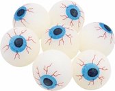 Halloween - 48x Glow in the dark enge decoratie oogballen 4 cm voor Halloween - Feestartikelen/versieringen