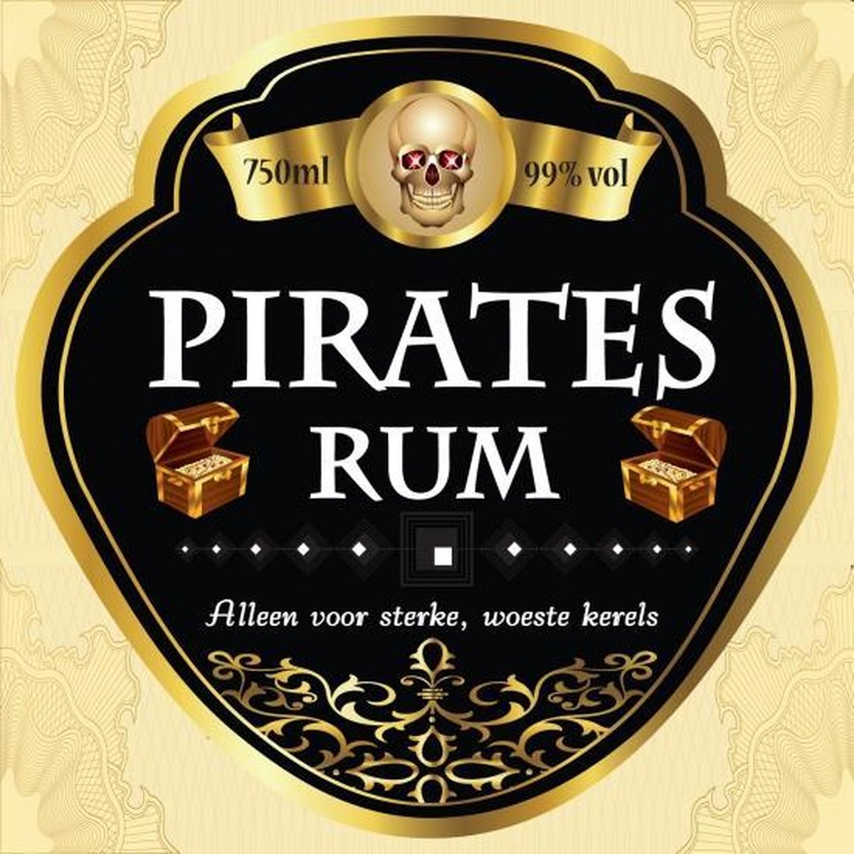 Fles piraten rum