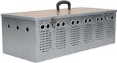 Natural Aluminium transport manden 5 dieren (vogels)