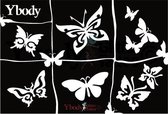 Stencil Butterflies Y body