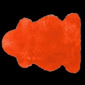 Schapenvacht | Oranje| Oranje schapenvacht  100 x 68 cm