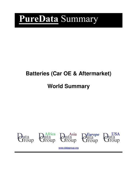 PureData World Summary 4262 - Batteries (Car OE & Aftermarke ... - cover