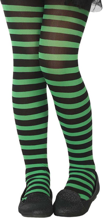 Tegenslag Huh Picasso Zwart/groene verkleed panty voor kinderen | bol.com