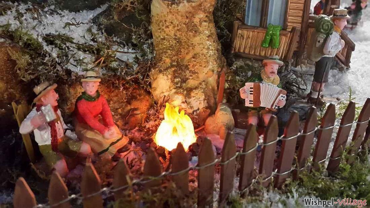Lemax - Wired Wooden Fence - Kersthuisjes & Kerstdorpen – foto 4