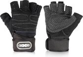 Sporthandschoenen - Zwart - Fitness Handschoenen - Vingerloze Handschoenen - Fitness Gloves - Maat XL