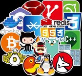 108 coole laptop stickers ICT developer programmer Java C++ Php Docker Github
