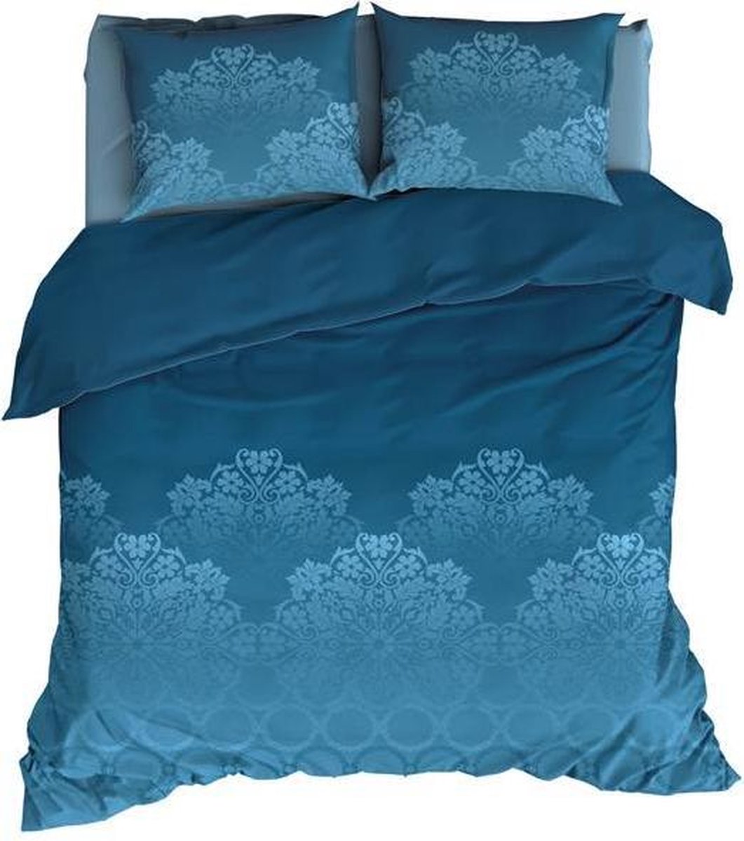 Satin d'or Baroque - Dekbedovertrek - Tweepersoons - 200x200/220 cm + 2 kussenslopen 60x70 cm - Teal