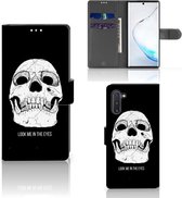 Geschikt voor Samsung Galaxy Note 10 Telefoonhoesje met Naam Skull Eyes