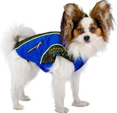 hondenjas Equipe 40 cm polyester blauw/zwart
