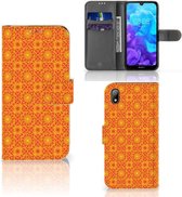 Huawei Y5 (2019) Telefoon Hoesje Batik Orange