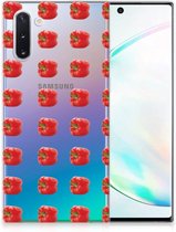 Geschikt voor Samsung Galaxy Note 10 Siliconen Case Paprika Red