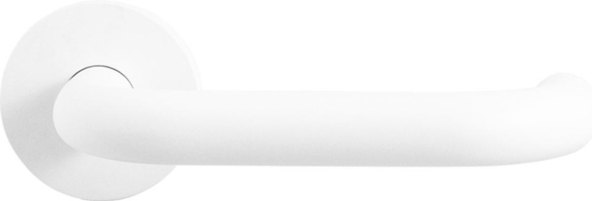 Deurkruk op rozet U-model 19mm GPF807VW rozet 53x6,5mm wit