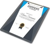 Goodline® - A4 Klembord Rapportmap / Diplomamap / Certificaat Mappen - Houtpatroon Grijs