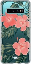 HappyCase Galaxy S10 Flexibel TPU Hoesje Tropic Vibe print