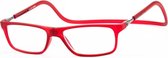 Magneet leesbril Nordic Glasögon-Fel Rood-+3.00