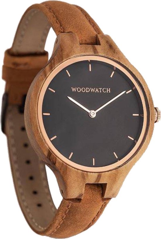 bol.com | officiële WoodWatch | Amber Houten horloge dames
