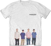 Weezer Heren Tshirt -L- Blue Album Wit