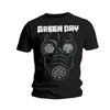 Green Day - Green Mask Heren T-shirt - M - Zwart