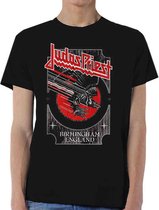 Judas Priest Heren Tshirt -M- Silver And Red Vengeance Zwart